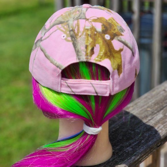 Ladies Pink Camo BLING Hat - Picture 4 of 4